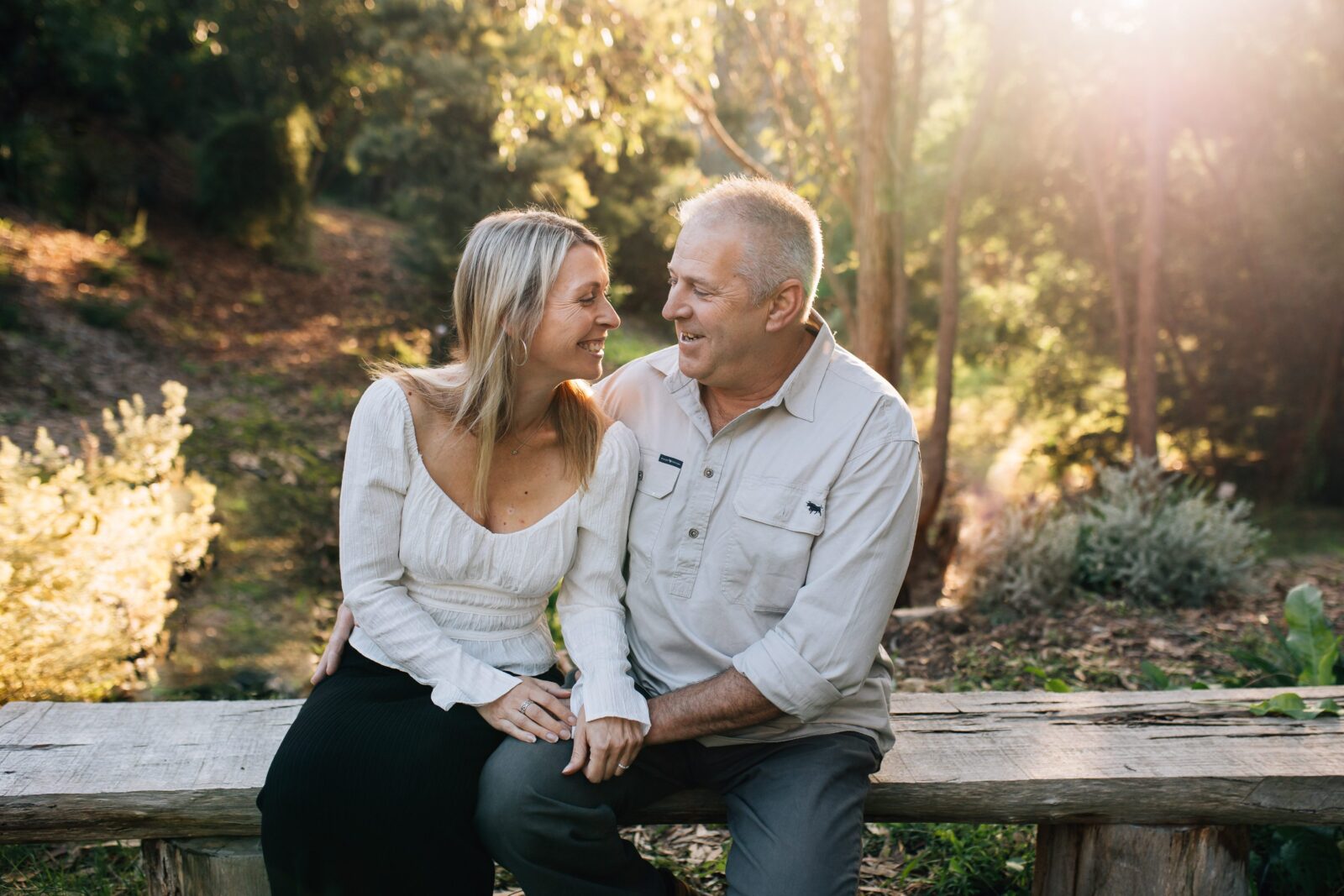 Capturing Love in Full Bloom: A Mature Couple's Session